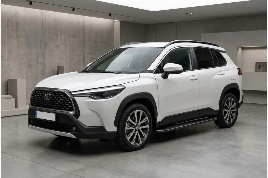 Toyota Corolla Cross 2020– Bosphore Black zijtreden (2 stuks, aluminium) Image
