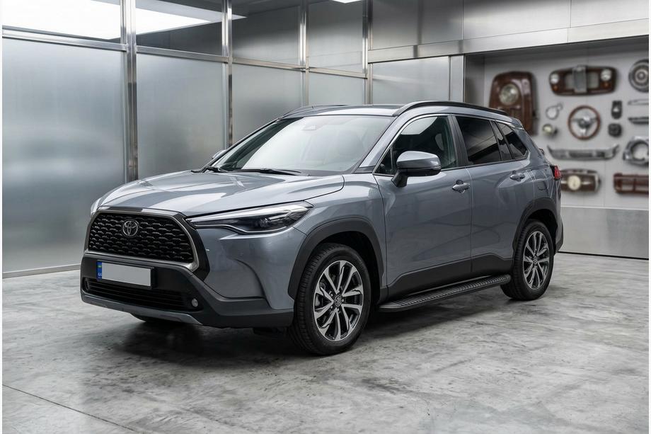 Toyota Corolla Cross 2020– Tayga Black zijtreden (set van 2, aluminium) Image