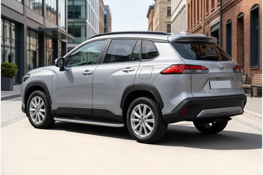 Toyota Corolla Cross 2020– Side steps Tayga Grey (2 stuks, aluminium) Foto 1