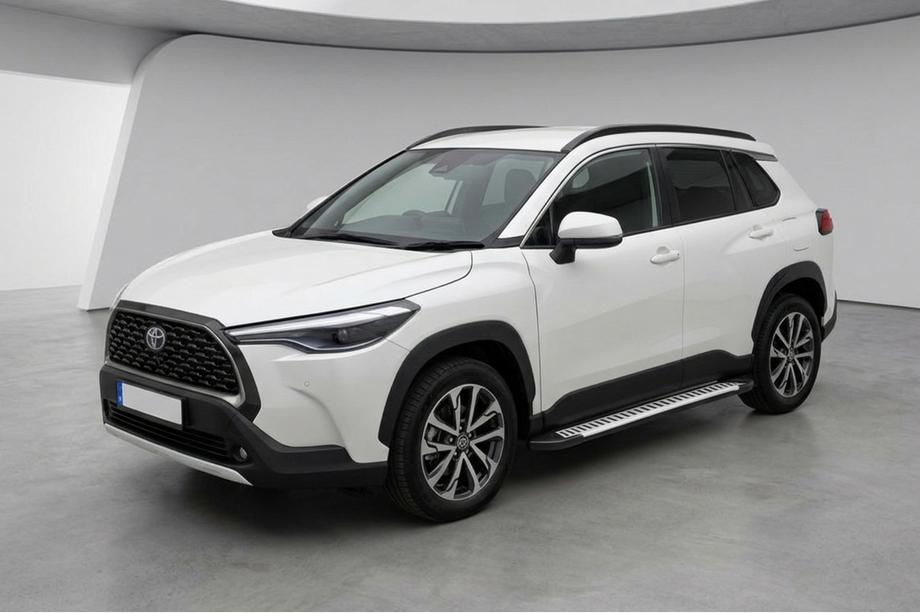 Toyota Corolla Cross 2020– Side steps Line (2 stuks, aluminium) Foto 1