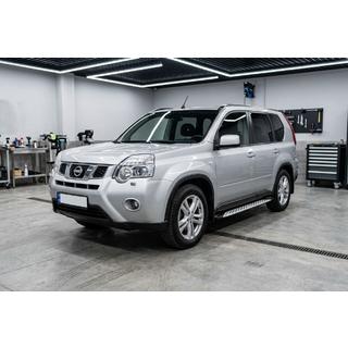 Side steps Shining V1 (2 st., aluminium) Nissan X-trail T31 2007–2014 foto 1