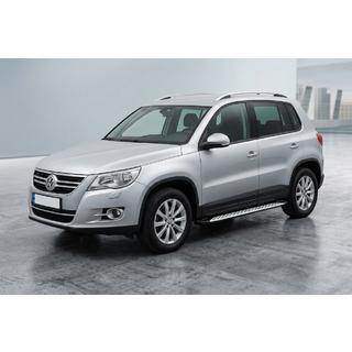 Side steps Shining V1 (2 st., aluminium) Volkswagen Tiguan 2007–2016 foto 1