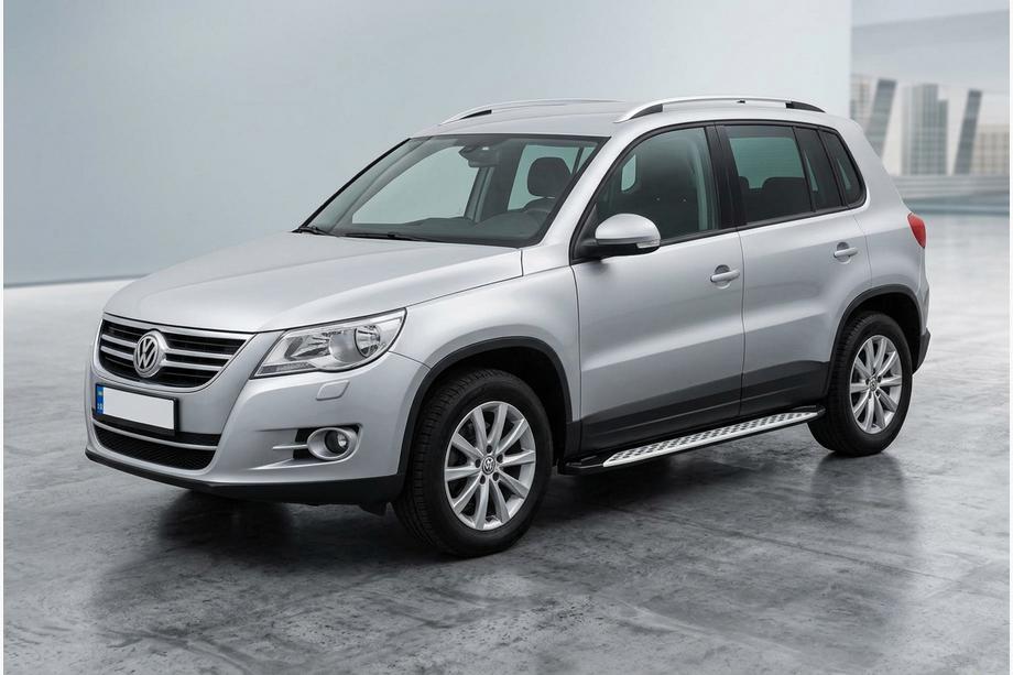 Volkswagen Tiguan 2007–2016 Side steps Shining V1 (2 st., aluminium) Foto 1