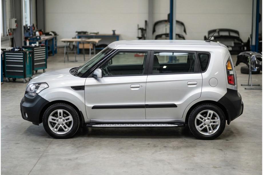 Kia Soul I 2008–2013 Side steps Shining V1 (2 st., aluminium) Image