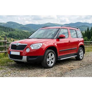 Side steps Shining V1 (2 st., aluminium) Skoda Yeti 2009–2017 foto 1