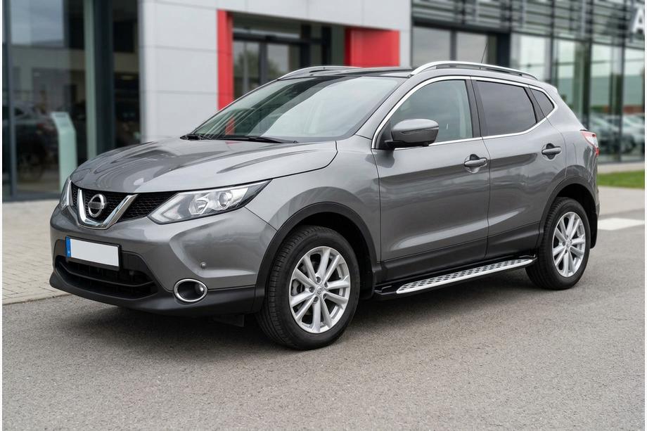 Nissan Qashqai 2014–2021 Side steps Shining V1 (2 st., aluminium) Image