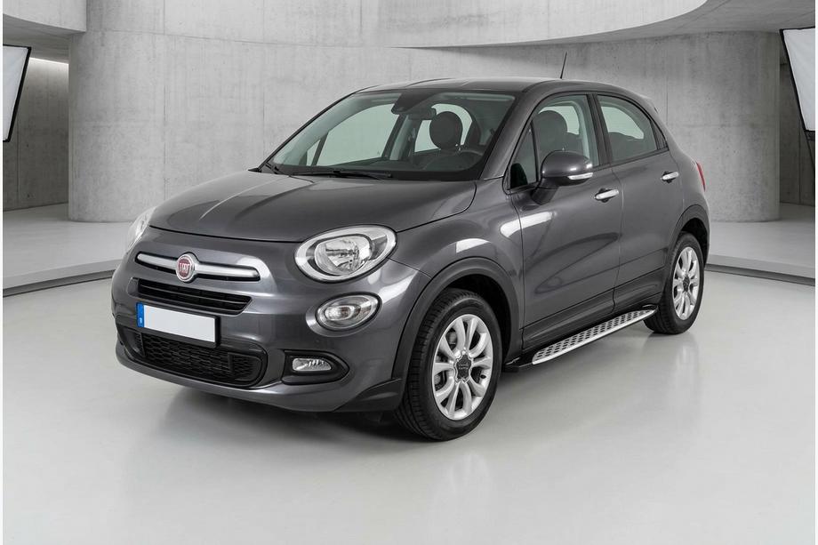 Fiat 500X 2014–2024 Side steps Shining V1 (2 st., aluminium) Image