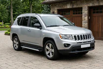 Jeep Compass 2006–2016 Side steps Shining V1 (2 st., aluminium) foto 1