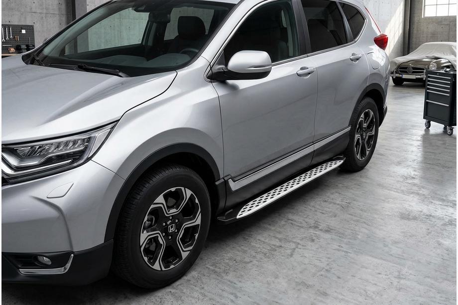 Honda CRV 2017–2022 Side steps Shining V1 (2 st., aluminium) Foto 1