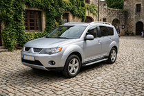 Mitsubishi Outlander 2006–2012 Side steps Shining V1 (2 st., aluminium) foto 1