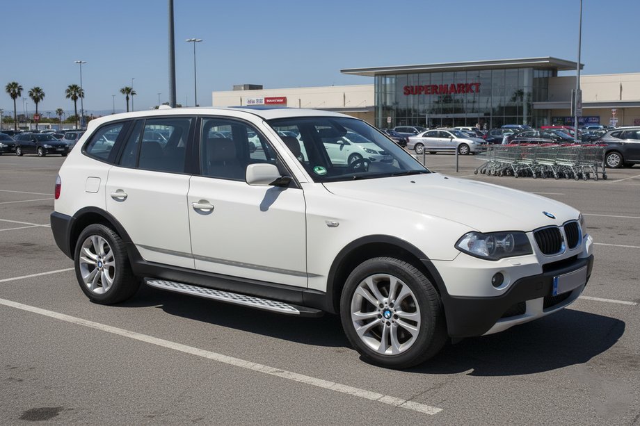 BMW X3 E83 2003–2010 Side steps Shining V1 (2 st., aluminium) Image