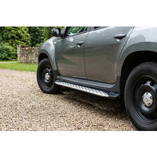 Side steps Shining V1 (2 st., aluminium) Renault Duster 2008–2017 foto 1