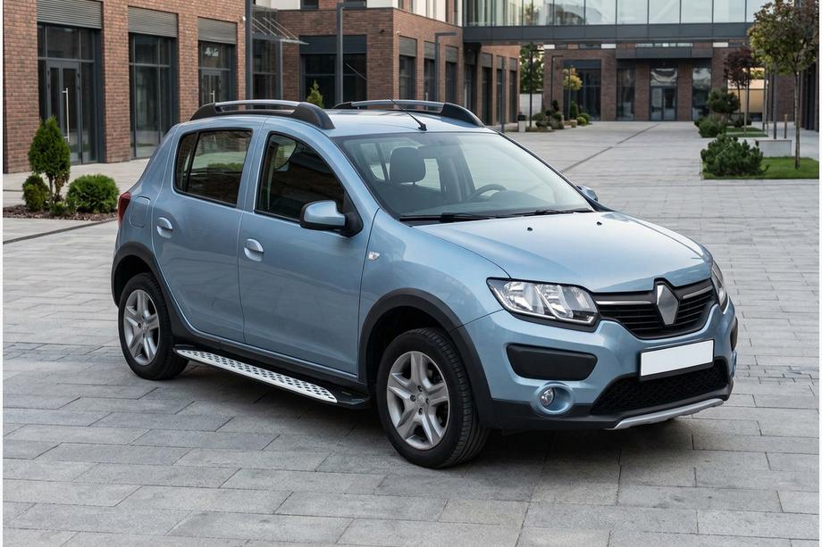 Dacia Sandero 2013–2020 Side steps Shining V1 (2 st., aluminium) Foto 1