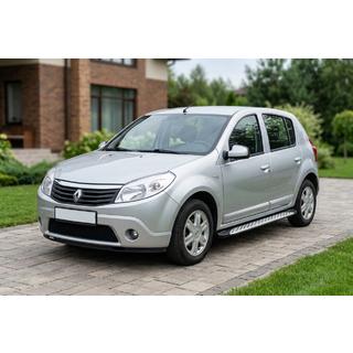 Side steps Shining V1 (2 st., aluminium) Renault Sandero 2007–2013 foto 1
