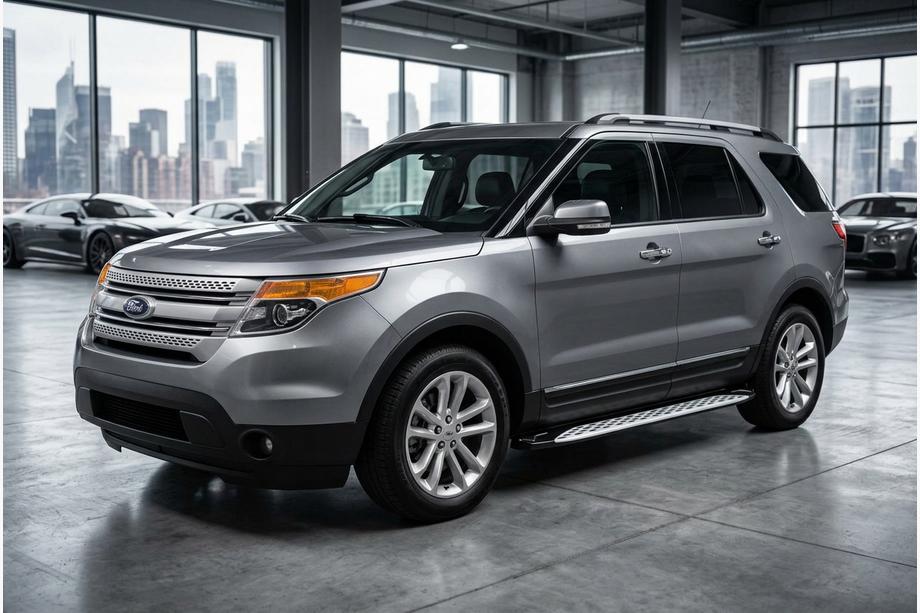 Ford Explorer 2011–2019 Side steps Shining V1 (2 st., aluminium) Image