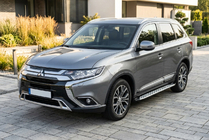 Mitsubishi Outlander 2012–2021 Side steps Shining V1 (2 st., aluminium) foto 1