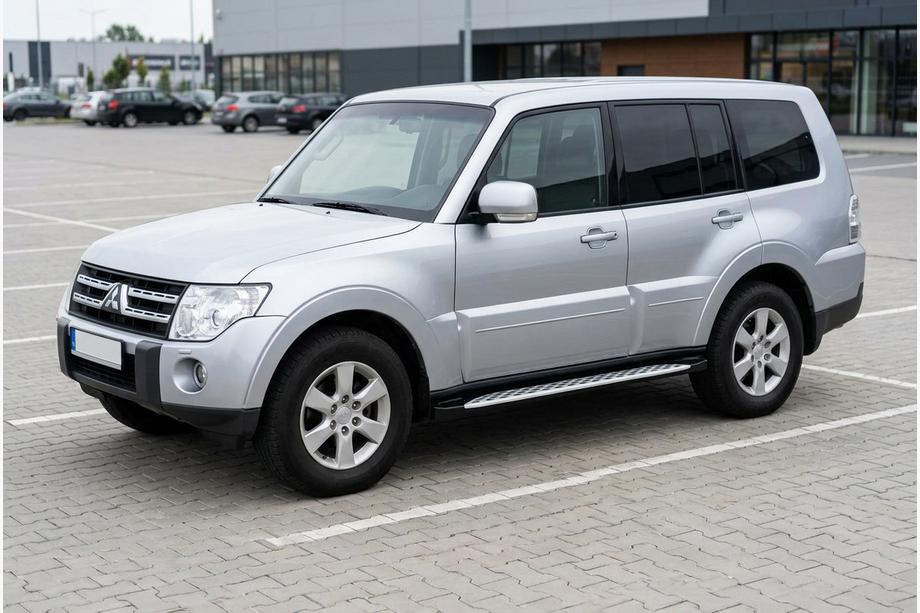 Mitsubishi Pajero Wagon IV 2006–2021 Side steps Shining V1 (2 st., aluminium) Image