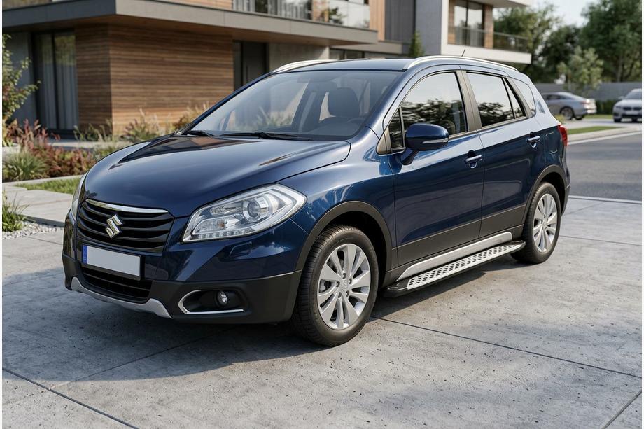 Suzuki SX4 S-Cross 2013–2016 Side steps Shining V1 (2 st., aluminium) Foto 1