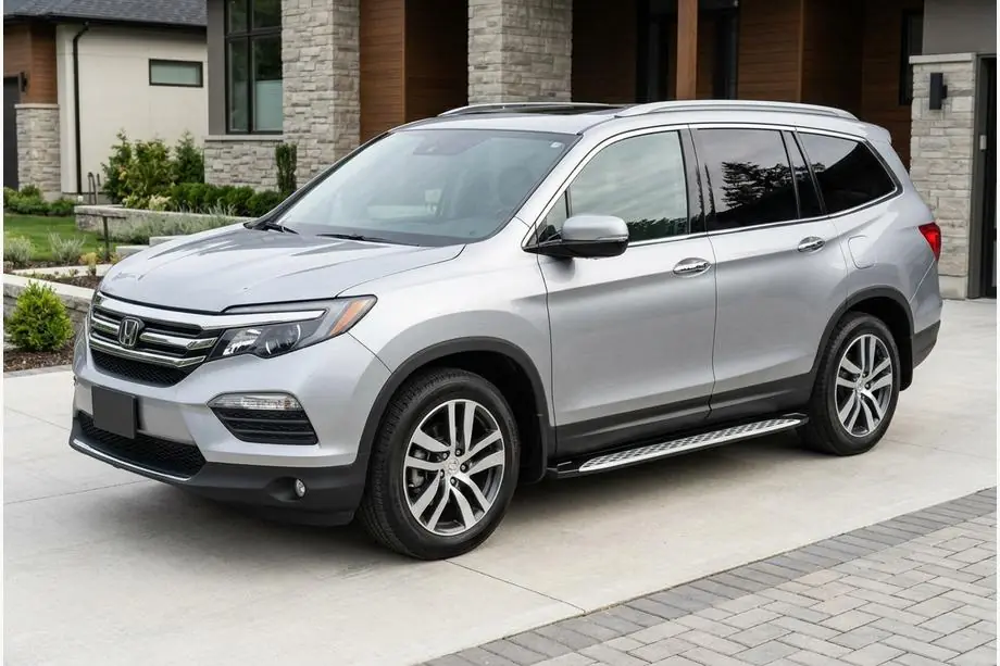 Honda Pilot 2015–2022 Side steps Shining V1 (2 st., aluminium) Image
