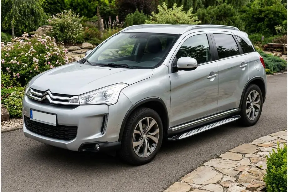 Citroen C-4 Aircross 2012–2017 Side steps Shining V1 (2 st., aluminium) Image