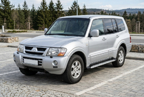 Mitsubishi Pajero Wagon III 1999–2006 Side steps Shining V1 (2 st., aluminium) foto 1