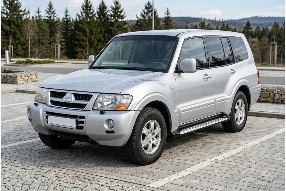 Mitsubishi Pajero Wagon III 1999–2006 Side steps Shining V1 (2 st., aluminium) Image