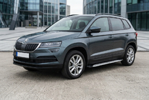 Skoda Karoq 2018– Side steps Shining V1 (2 st., aluminium) foto 1