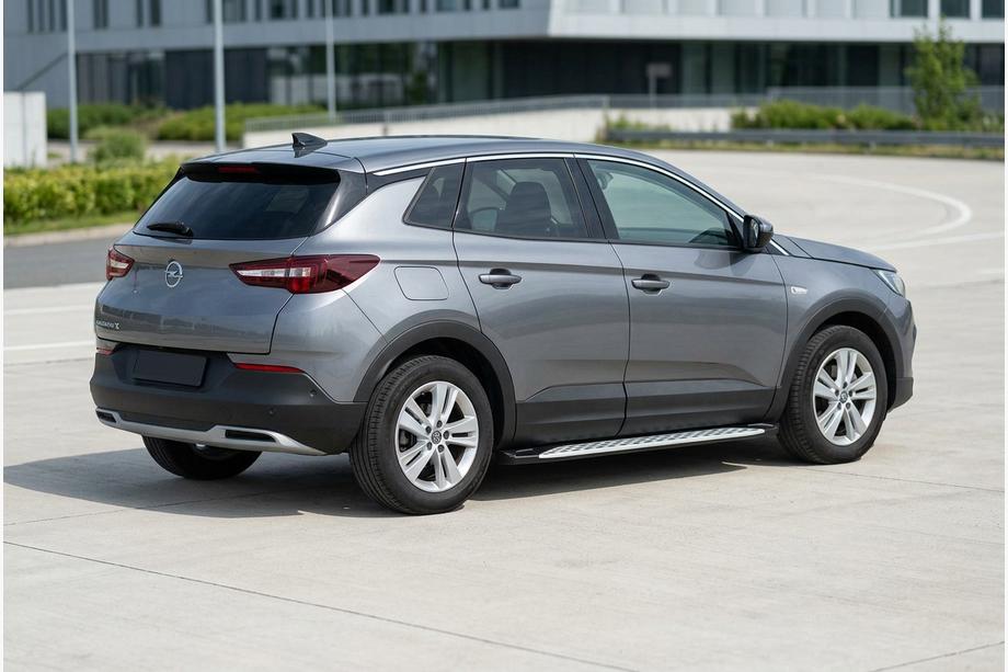Opel Grandland X 2017– Side steps Shining V1 (2 st., aluminium) Image
