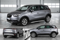 Opel Crossland X 2017–2024 Side steps Shining V1 (2 st., aluminium) foto 1