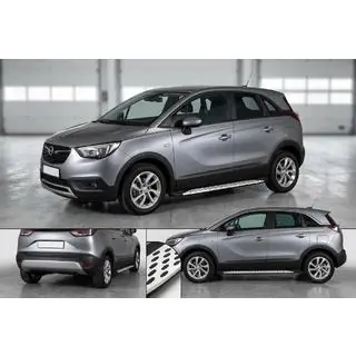 Side steps Shining V1 (2 st., aluminium) Opel Crossland X 2017–2024 foto 1