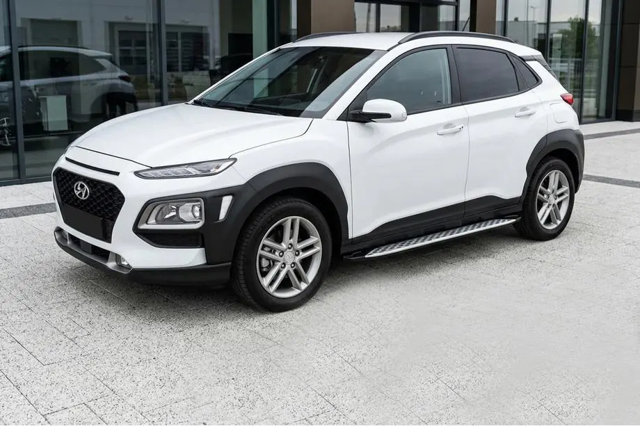 Hyundai Kona 2017–2023 Side steps Shining V1 (2 st., aluminium) Image