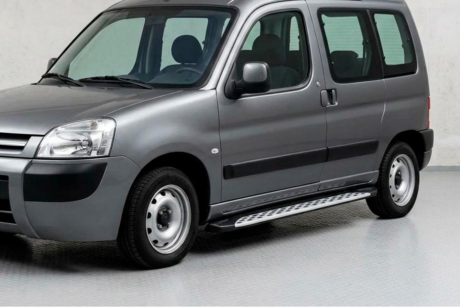 Peugeot Partner 1996–2008 Side steps Shining V1 (2 st., aluminium) Foto 1