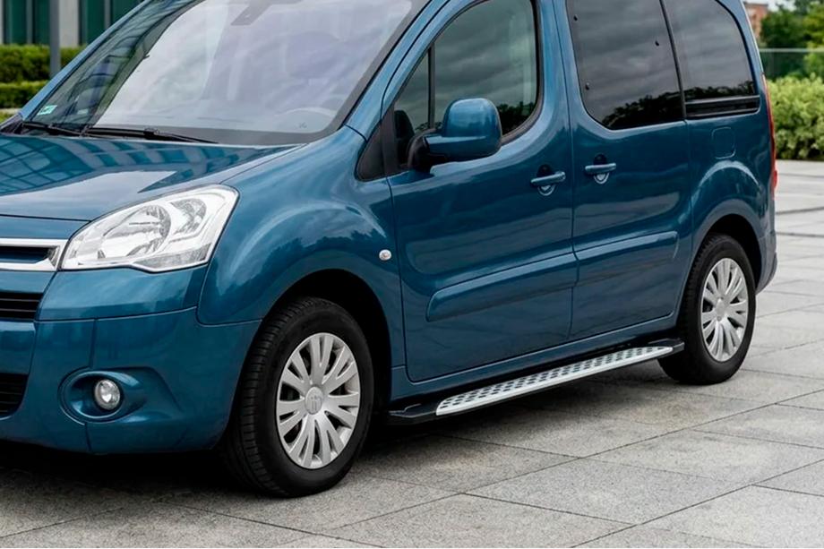 Peugeot Partner Tepee 2008–2018 Side steps Shining V1 (2 st., aluminium) Image