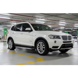 Side steps Shining V1 (2 st., aluminium) BMW X3 F25 2011–2018 foto 1