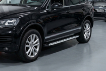 Porsche Cayenne 2010–2017 Side steps Shining V1 (2 st., aluminium) foto 1