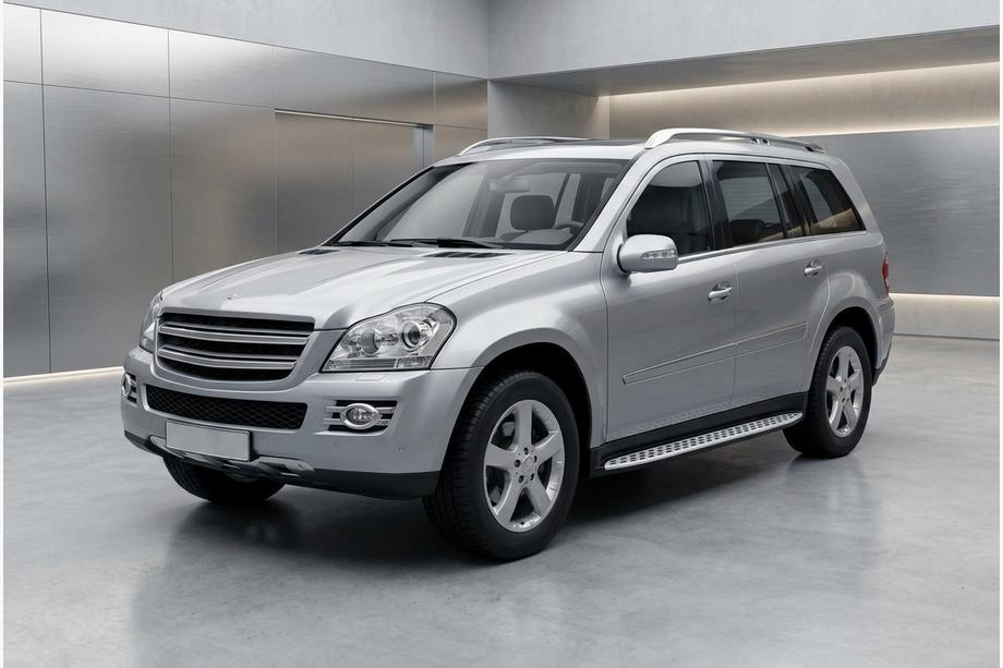 Mercedes GL-klasse X164 2006–2012 Side steps Shining V1 (2 st., aluminium) Image