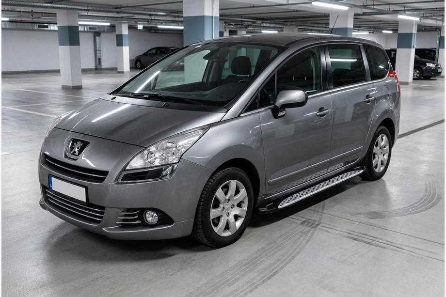 Peugeot 5008 2009–2016 Side steps Shining V1 (2 st., aluminium) Image