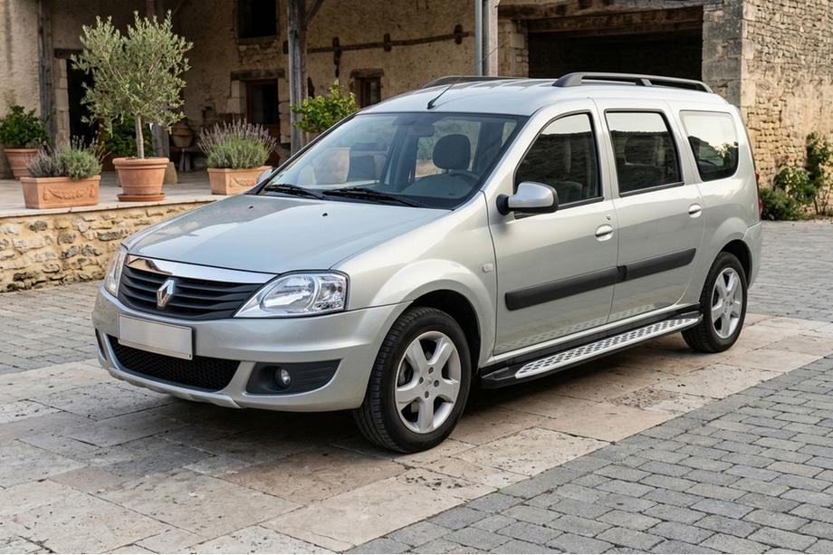 Dacia Logan MCV 2004–2014 Side steps Shining V1 (2 st., aluminium) Image