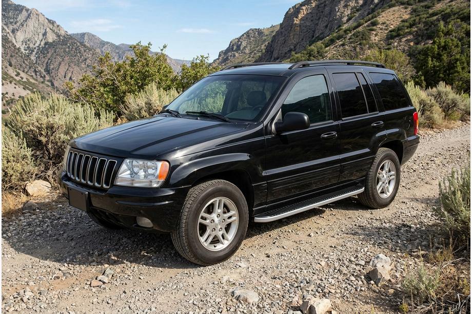 Jeep Grand Cherokee WJ 1999–2004 Side steps Tayga Grey (2 stuks, aluminium) Foto 1