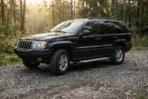 Jeep Grand Cherokee WJ 1999–2004 Side steps Allmond Grey (set van 2, aluminium) foto 1