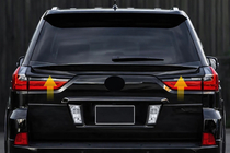 Lexus LX570/450d 2008–2022 Onder spoiler V2 (2016-2023) Zwarte kleur foto 2