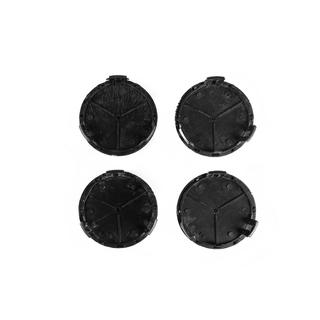 Velgnaafdoppen 71/74 mm zonder ring (set van 4, grijs met zwart logo) foto 3