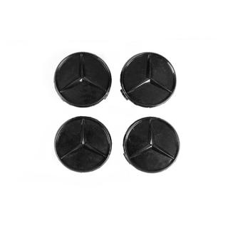 Naafdoppen 71/74 mm zonder ring (4 stuks, hoogglans zwart) foto 2
