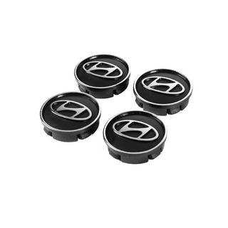 Zwarte naafdoppen hyun60tur-bl (59 mm / 55 mm, 4 stuks) foto 2