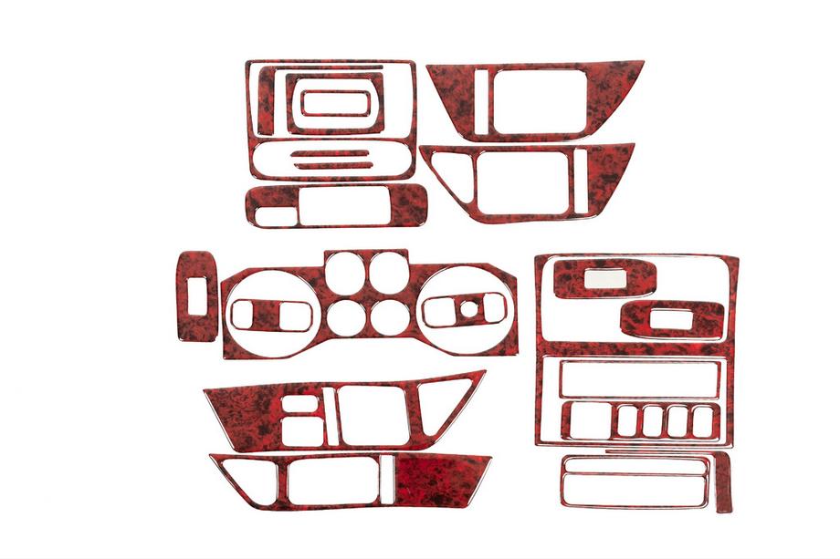 Mitsubishi Pajero Wagon III 1999–2006 Dashboard sierlijsten (Meric) Aluminium Image
