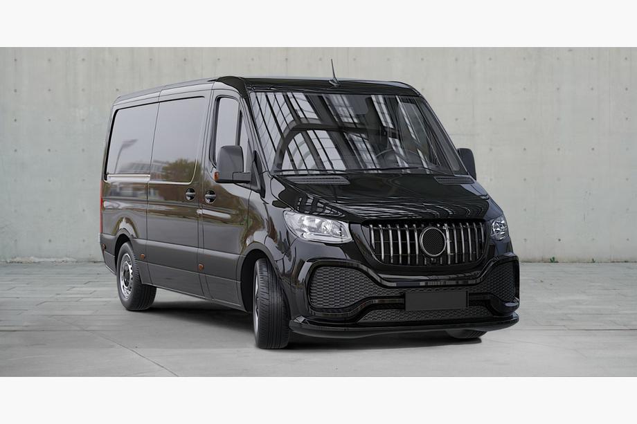 Mercedes Sprinter W907/W910 2018– Voorbumper met grille (polypropyleen, overspuitbaar) Foto 6