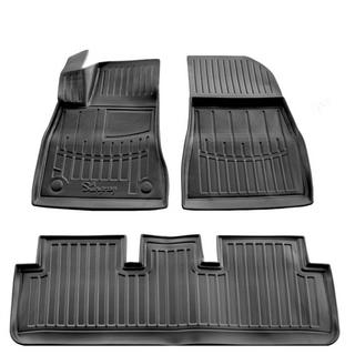 Stingray 3D rubberen interieurmatten (Highland 2023-, 3 stuks) Tesla Model 3 2017–
