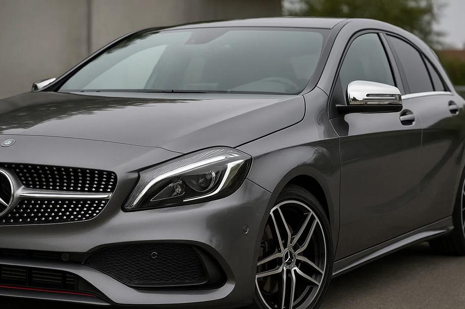 Mercedes A-Klasse W176 2012–2018 RVS spiegelkappen (2 stuks) Image