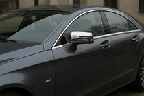 Mercedes CLS C218 2011–2018 RVS spiegelkappen (2 stuks) foto 1