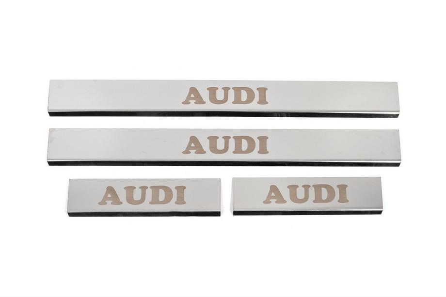 Audi A4 B8 2007–2015 Dorpellijst set (4 stuks, RVS) Image